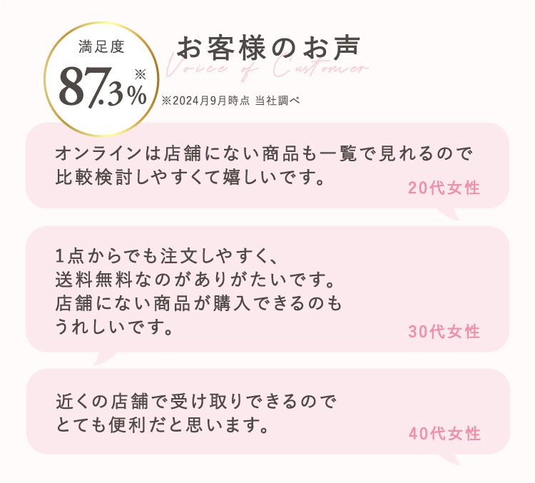 お客様のお声